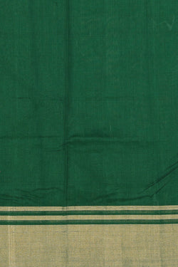 Image of Chanderi Cotton Silk Green Saree