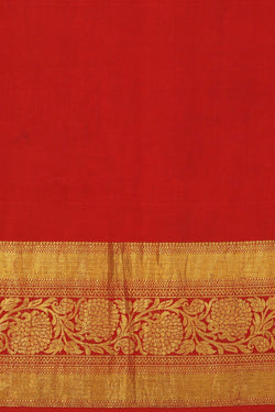 Image of Kalamkari Hand-Painted Silk Beige Saree