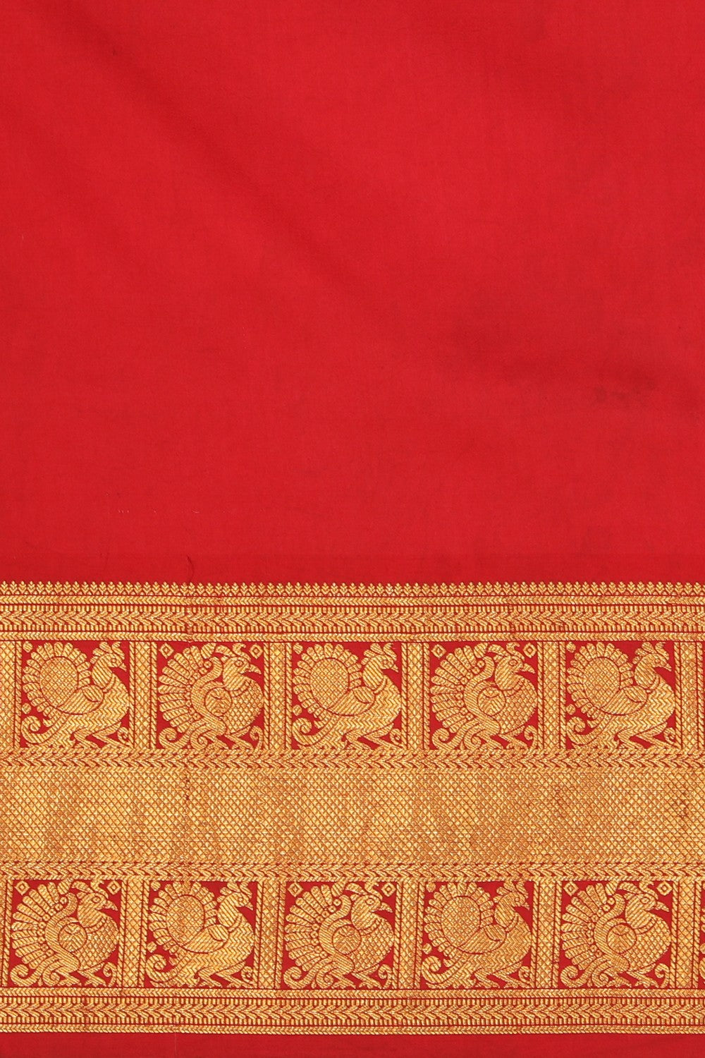 Kalamkari Hand-Painted Silk Coral Pink Saree