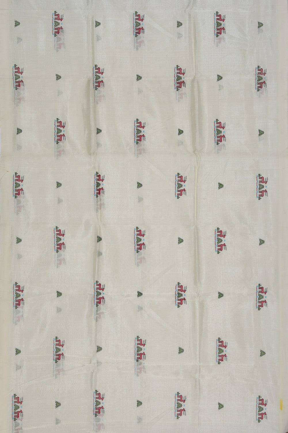 Kasuti Embroidery Mangalgiri Silk Saree