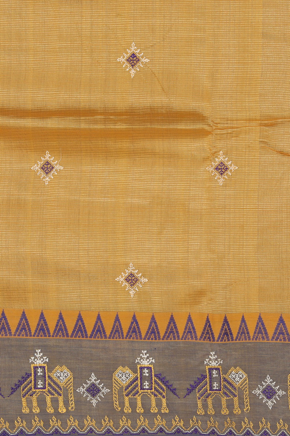 Kasuti Embroidery Mangalgiri Silk Saree