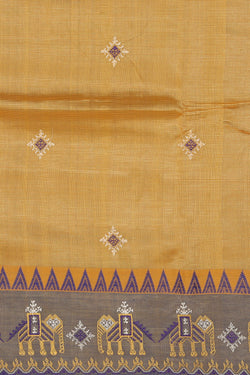 Image of Kasuti Embroidery Mangalgiri Silk Saree