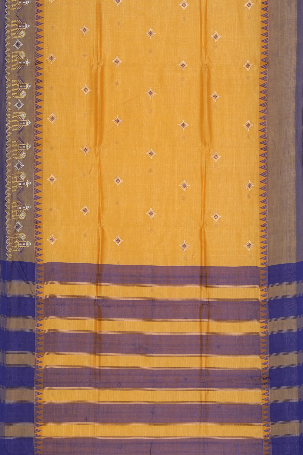 Kasuti Embroidery Mangalgiri Silk Saree