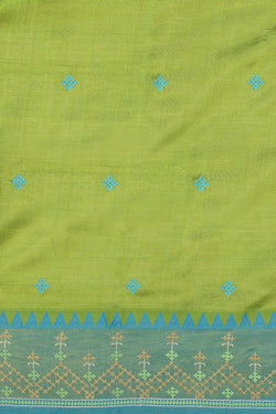 Image of Kasuti Embroidery Mangalgiri Silk Saree