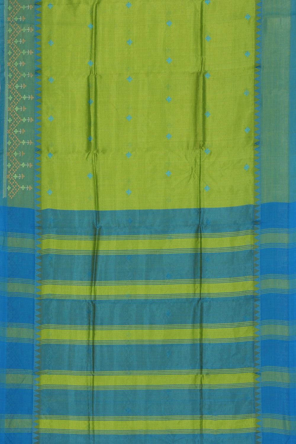 Kasuti Embroidery Mangalgiri Silk Saree