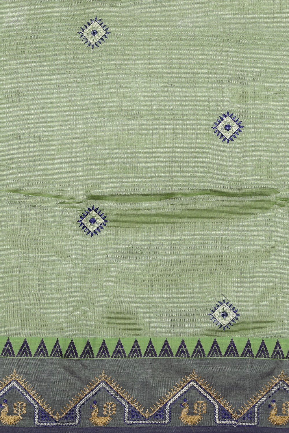 Kasuti Embroidery Mangalgiri Silk Saree