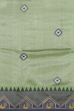 Image of Kasuti Embroidery Mangalgiri Silk Saree