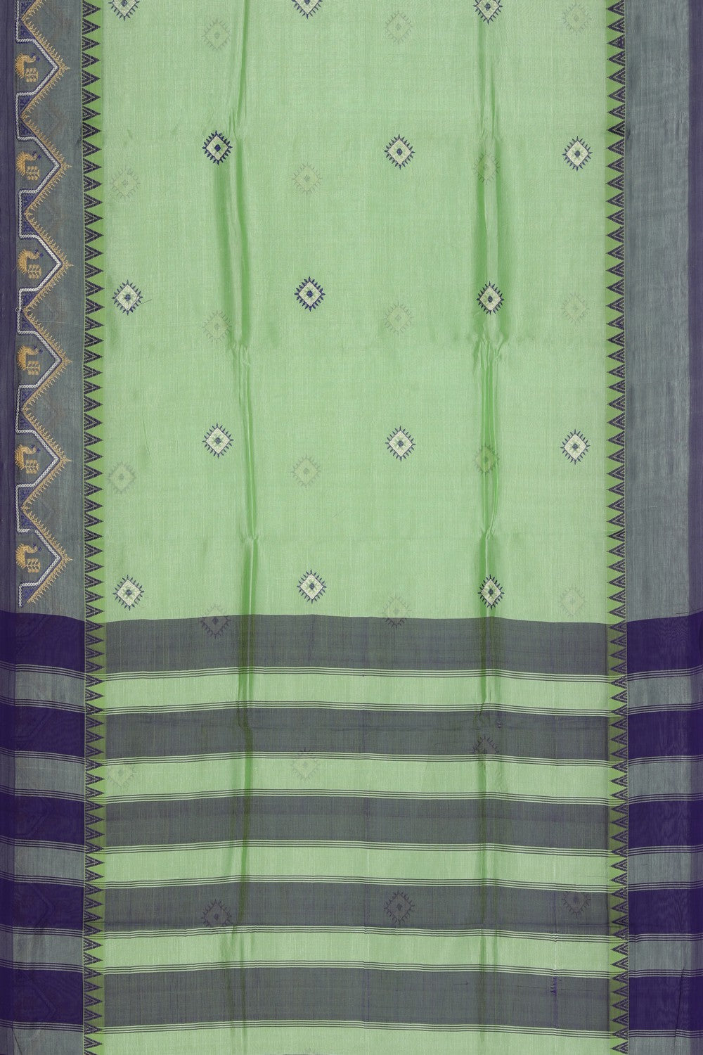 Kasuti Embroidery Mangalgiri Silk Saree