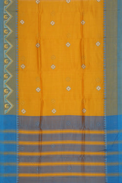 Image of Kasuti Embroidery Mangalgiri Silk Saree