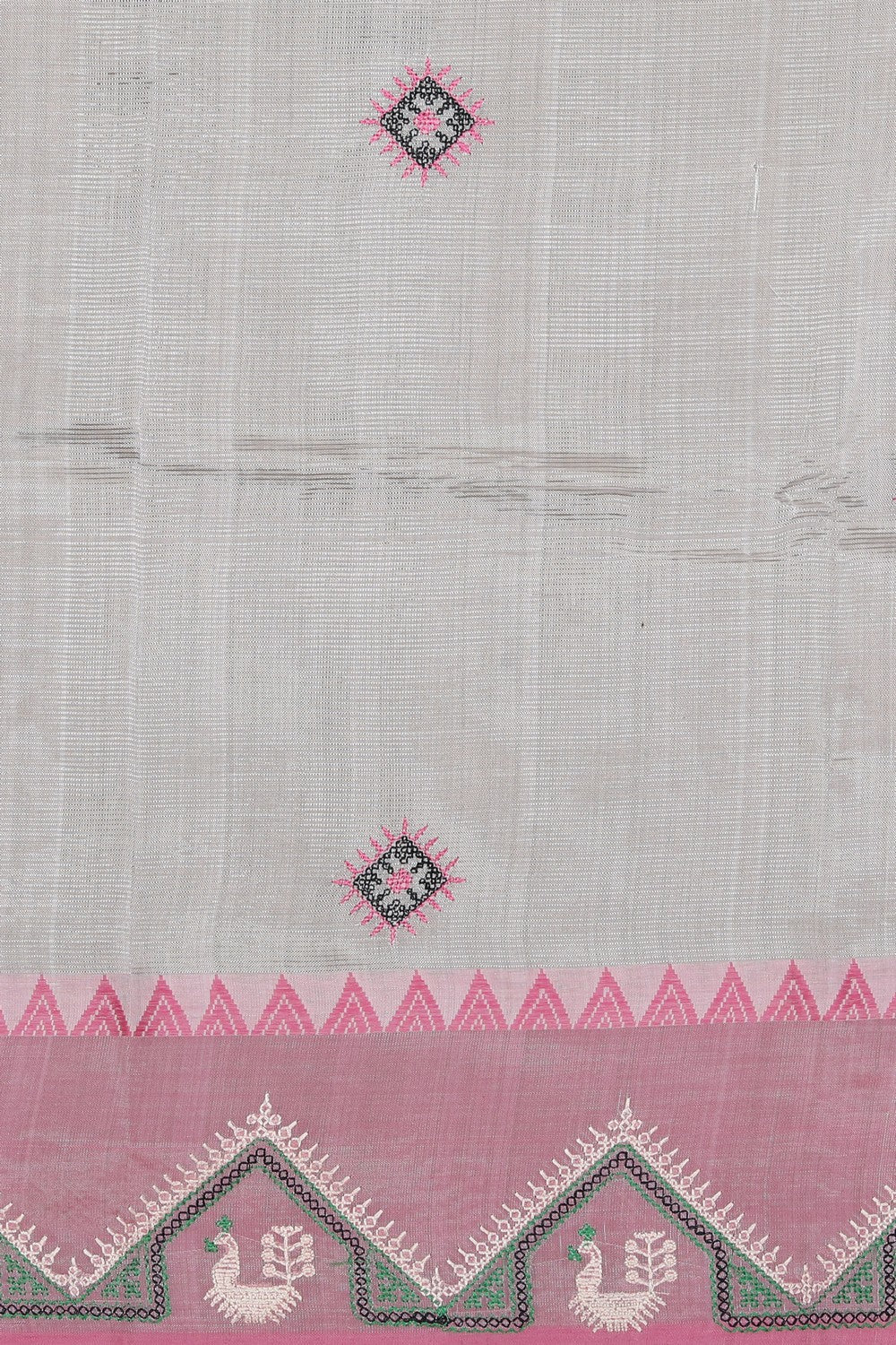 Kasuti Embroidery Mangalgiri Silk Saree