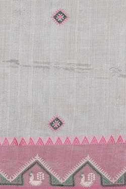 Image of Kasuti Embroidery Mangalgiri Silk Saree