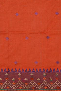 Image of Kasuti Embroidery Mangalgiri Silk Saree