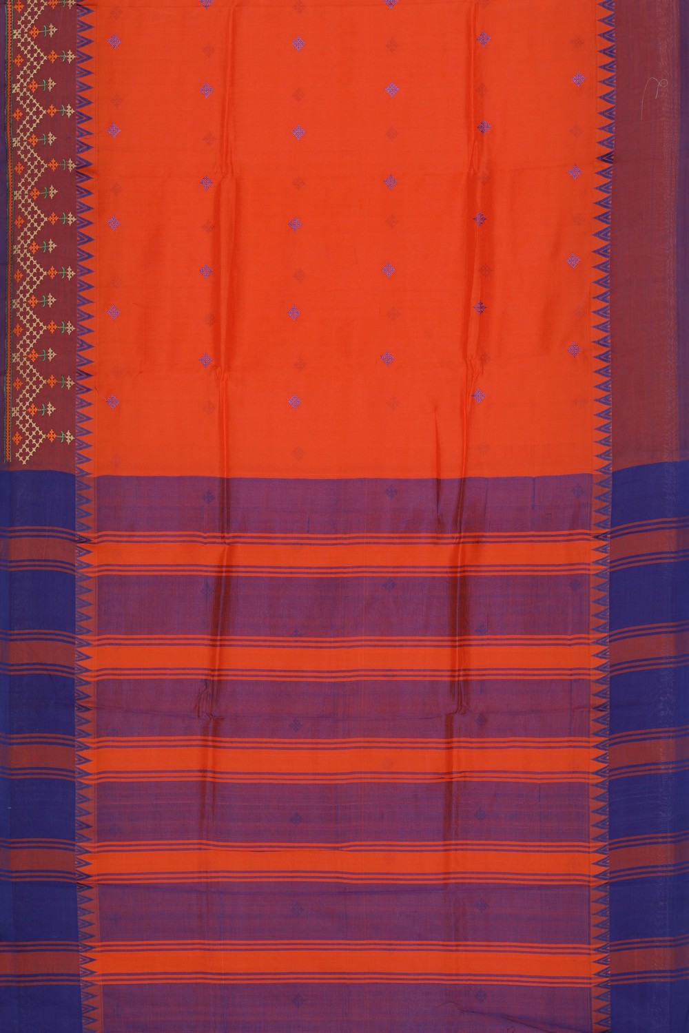 Kasuti Embroidery Mangalgiri Silk Saree