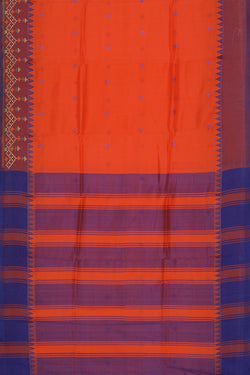 Image of Kasuti Embroidery Mangalgiri Silk Saree