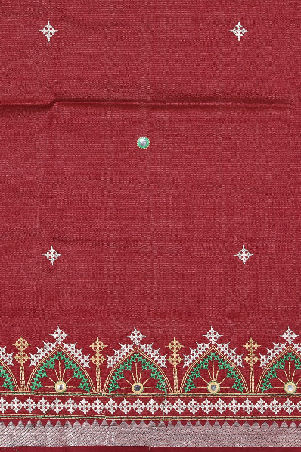 Kasuti Embroidery Mangalgiri Silk Saree