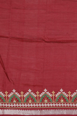 Image of Kasuti Embroidery Mangalgiri Silk Saree