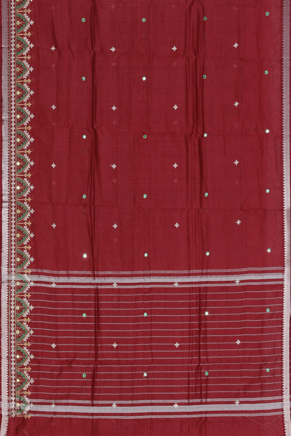 Kasuti Embroidery Mangalgiri Silk Saree