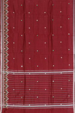 Image of Kasuti Embroidery Mangalgiri Silk Saree