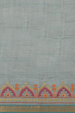 Image of Kasuti Embroidery Mangalgiri Silk Saree