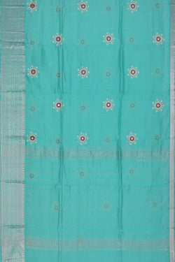 Image of Kasuti Embroidery Mangalgiri Silk Saree