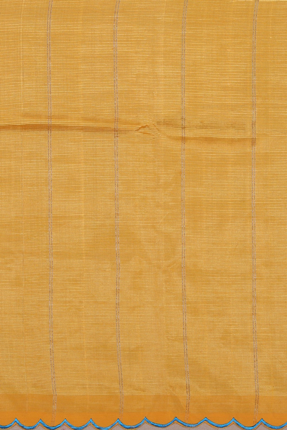 Mangalgiri Silk Yellow Saree