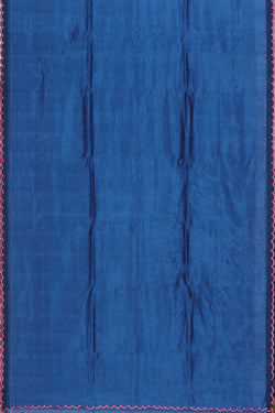 Image of Mangalgiri Silk Indigo Blue Saree