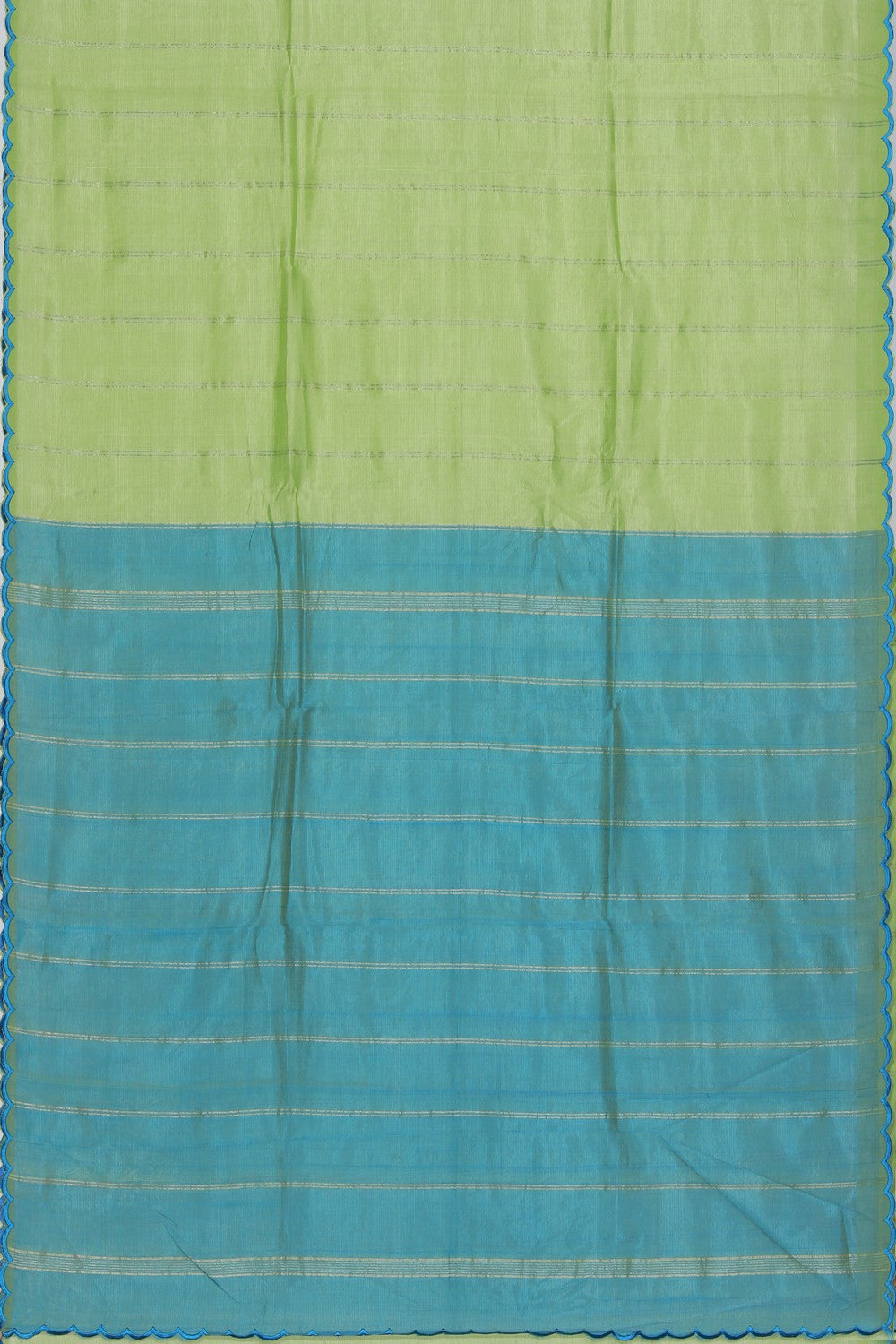 Mangalgiri Silk Green Saree