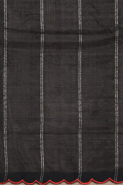 Image of Mangalgiri Silk Black Saree