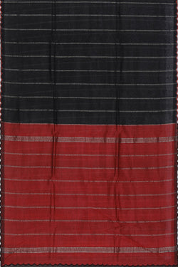 Image of Mangalgiri Silk Black Saree