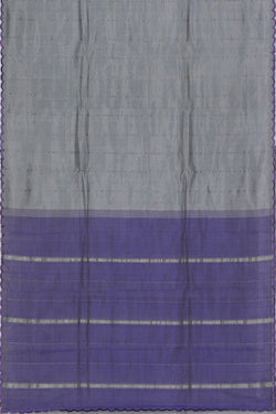 Image of Mangalgiri Silk Grey Saree