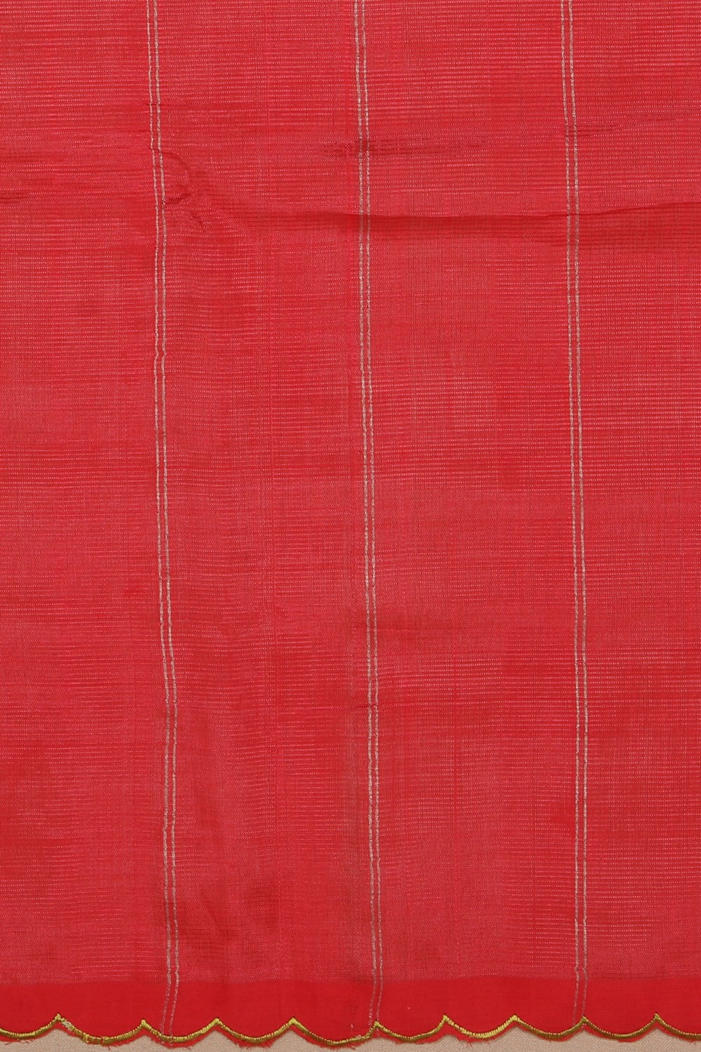 Mangalgiri Silk Red Saree