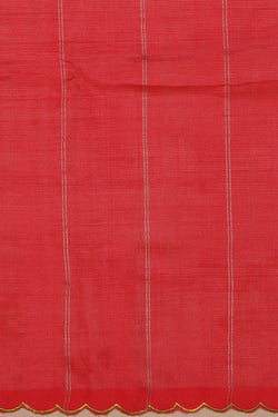 Image of Mangalgiri Silk Red Saree