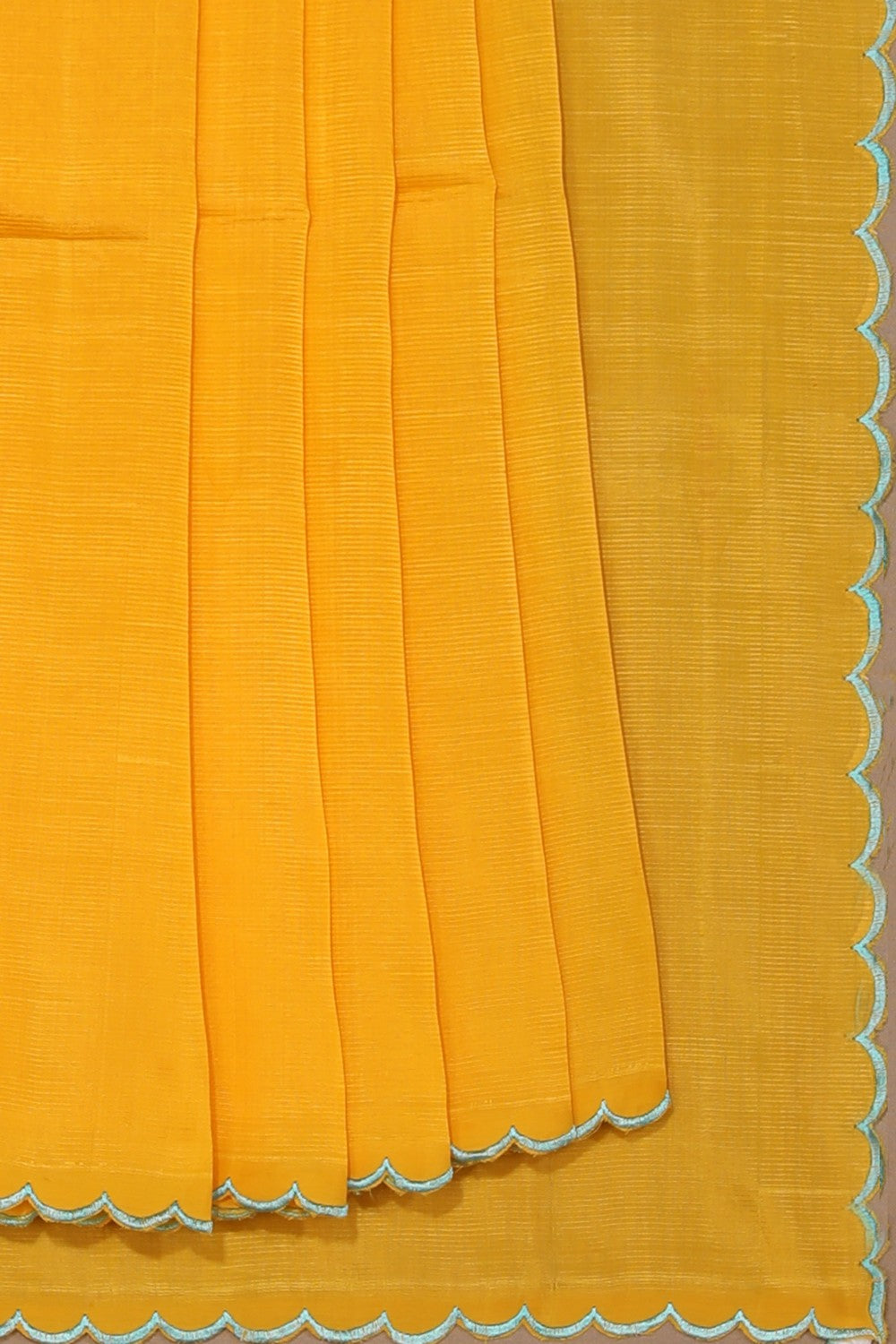 Mangalgiri Silk Yellow Saree