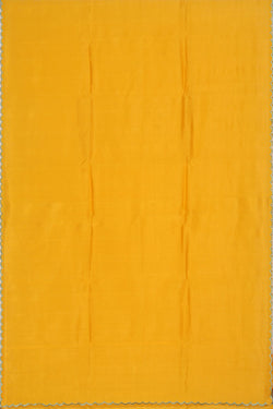 Image of Mangalgiri Silk Yellow Saree