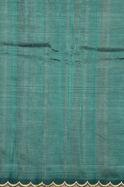 Image of Mangalgiri Silk Teal Green Saree