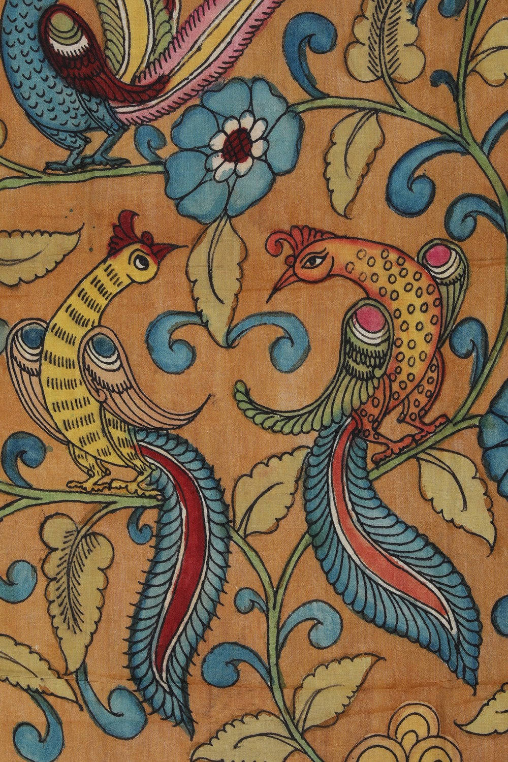 Tussar Silk Kalamkari Dupatta