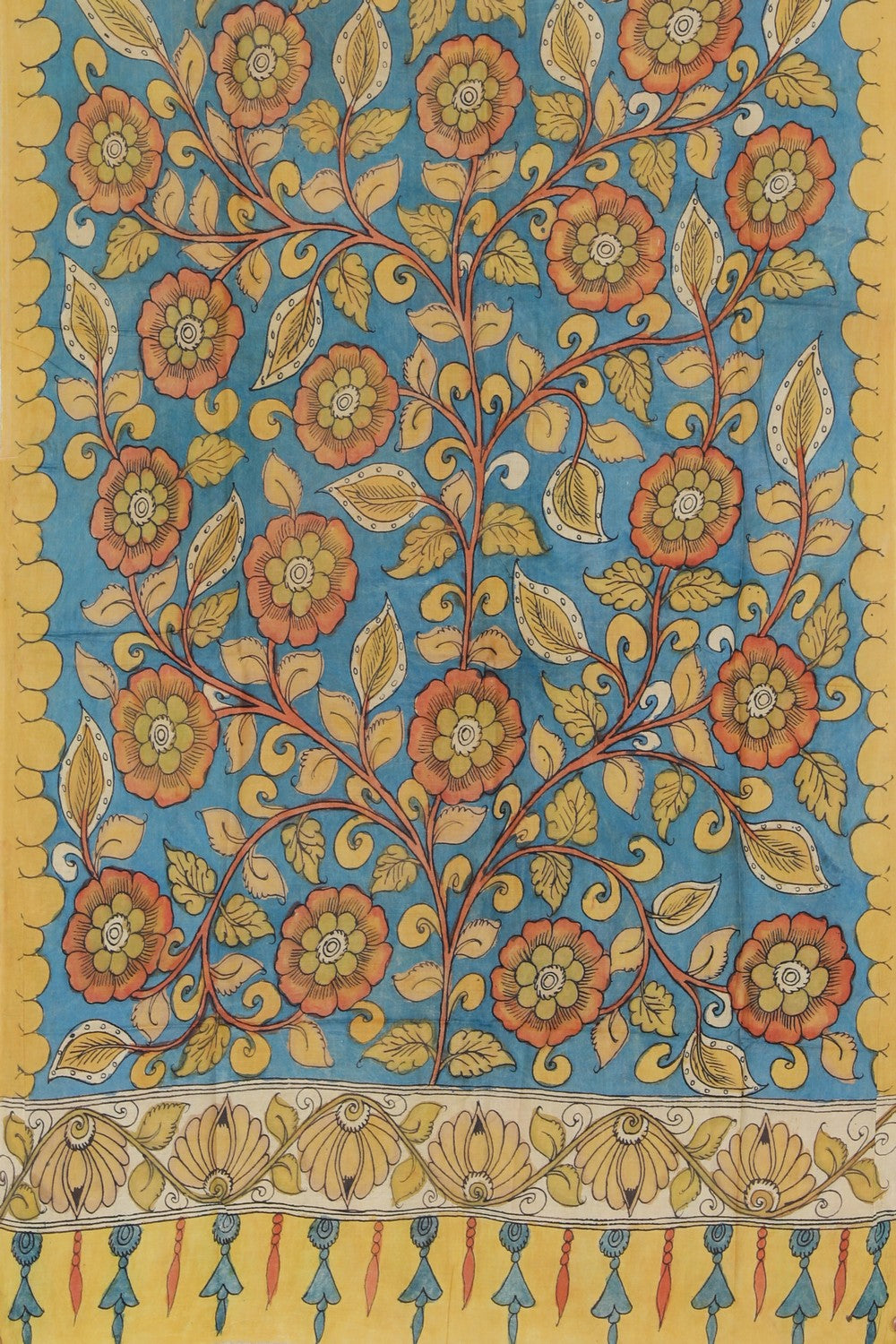 Tussar Silk Kalamkari Dupatta