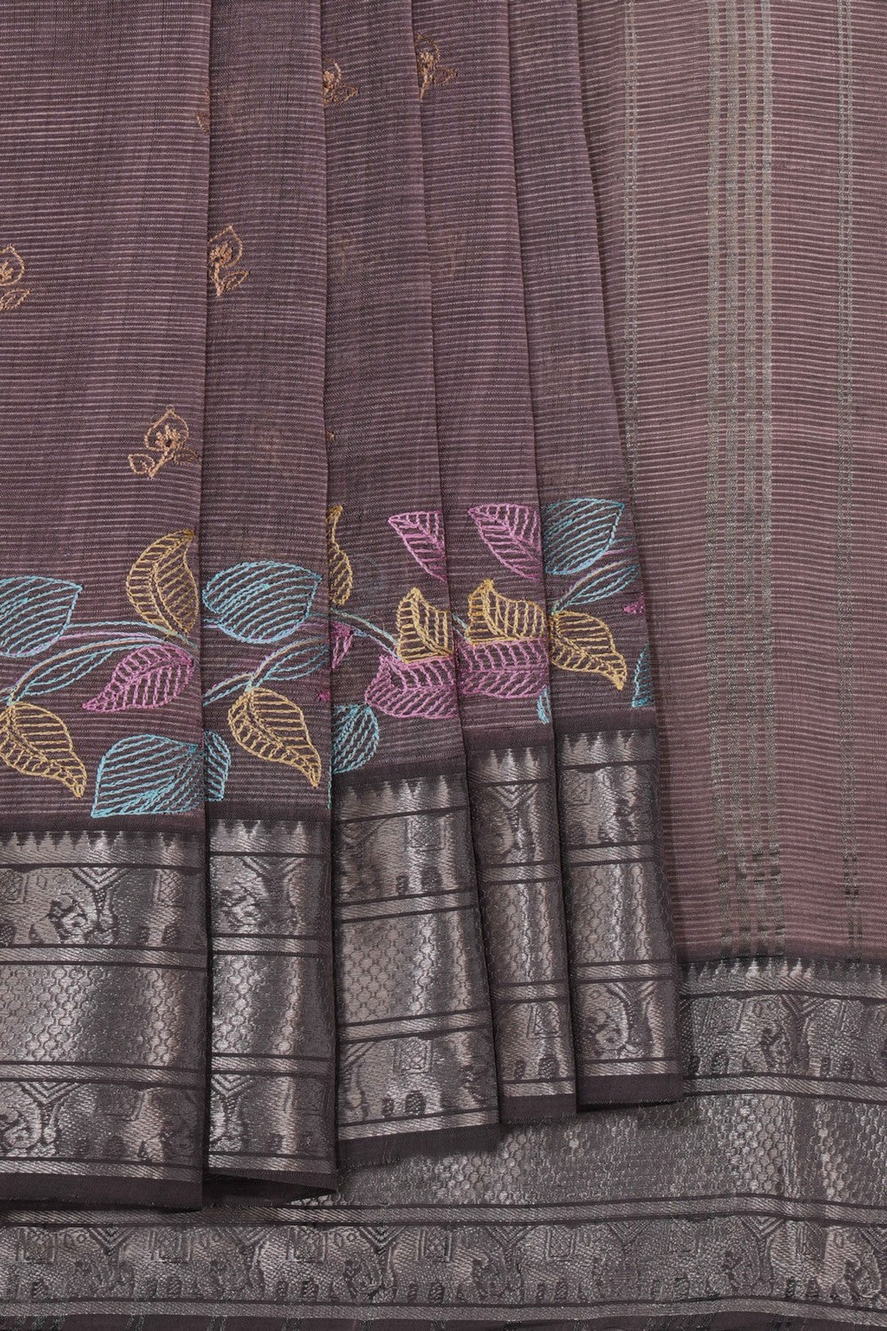 Mangalgiri Silk Embroidery Saree