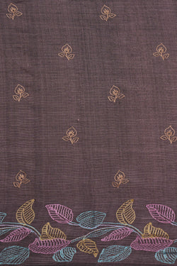 Image of Mangalgiri Silk Embroidery Saree