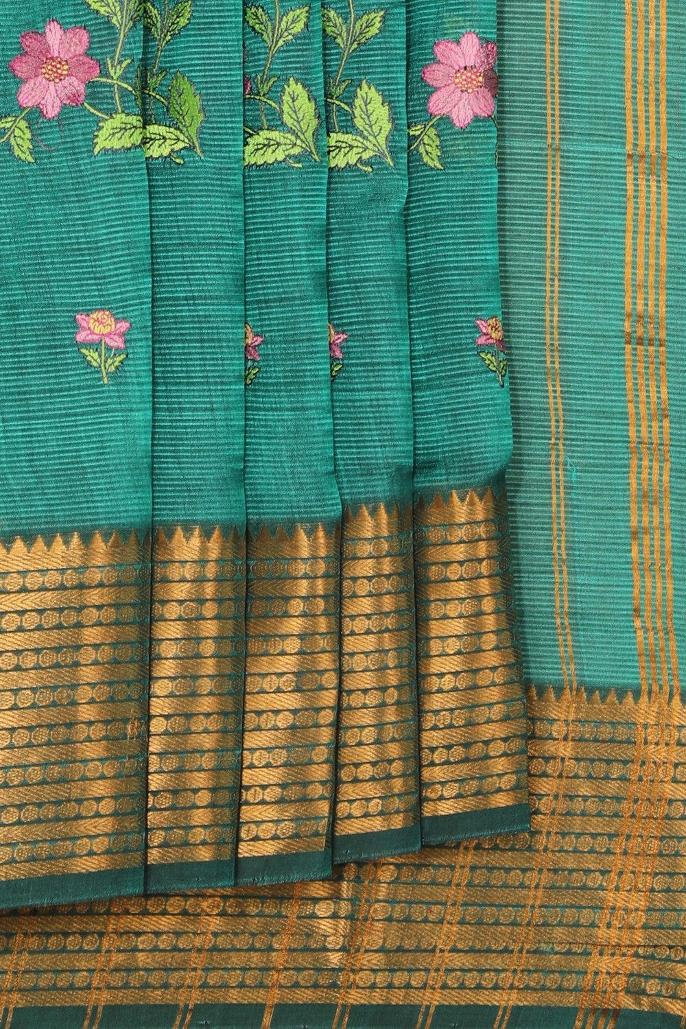 Mangalgiri Silk Embroidery Saree