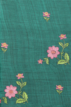 Image of Mangalgiri Silk Embroidery Saree