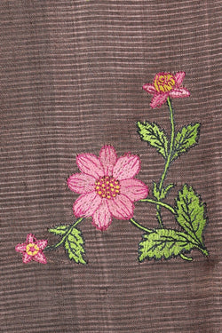 Image of Mangalgiri Silk Embroidery Saree