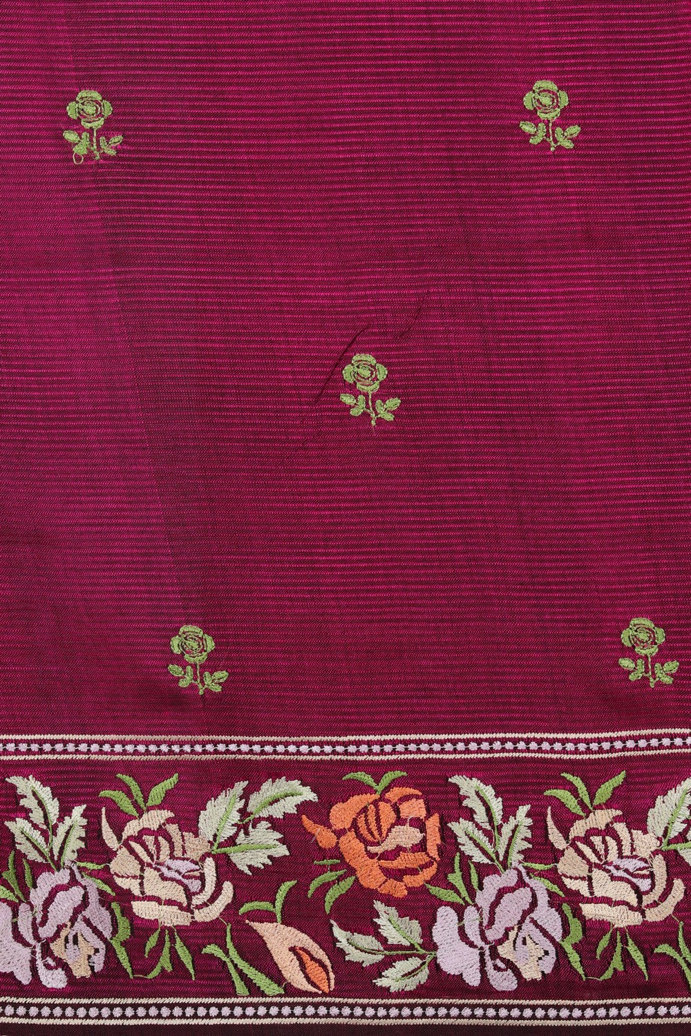 Mangalgiri Silk Embroidery Saree