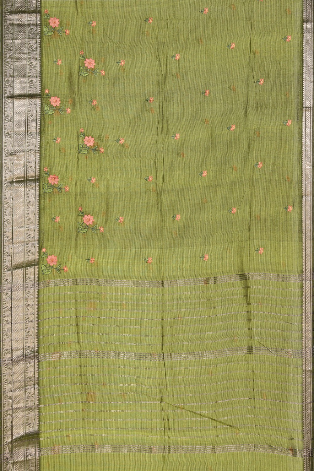 Mangalgiri Silk Embroidery Saree