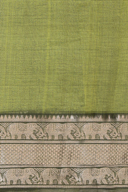 Image of Mangalgiri Silk Embroidery Saree