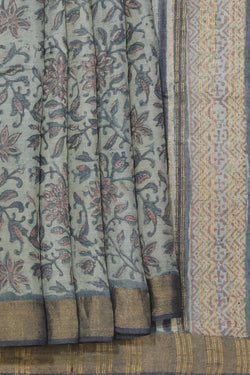 Image of Bagru Block Printed Saree