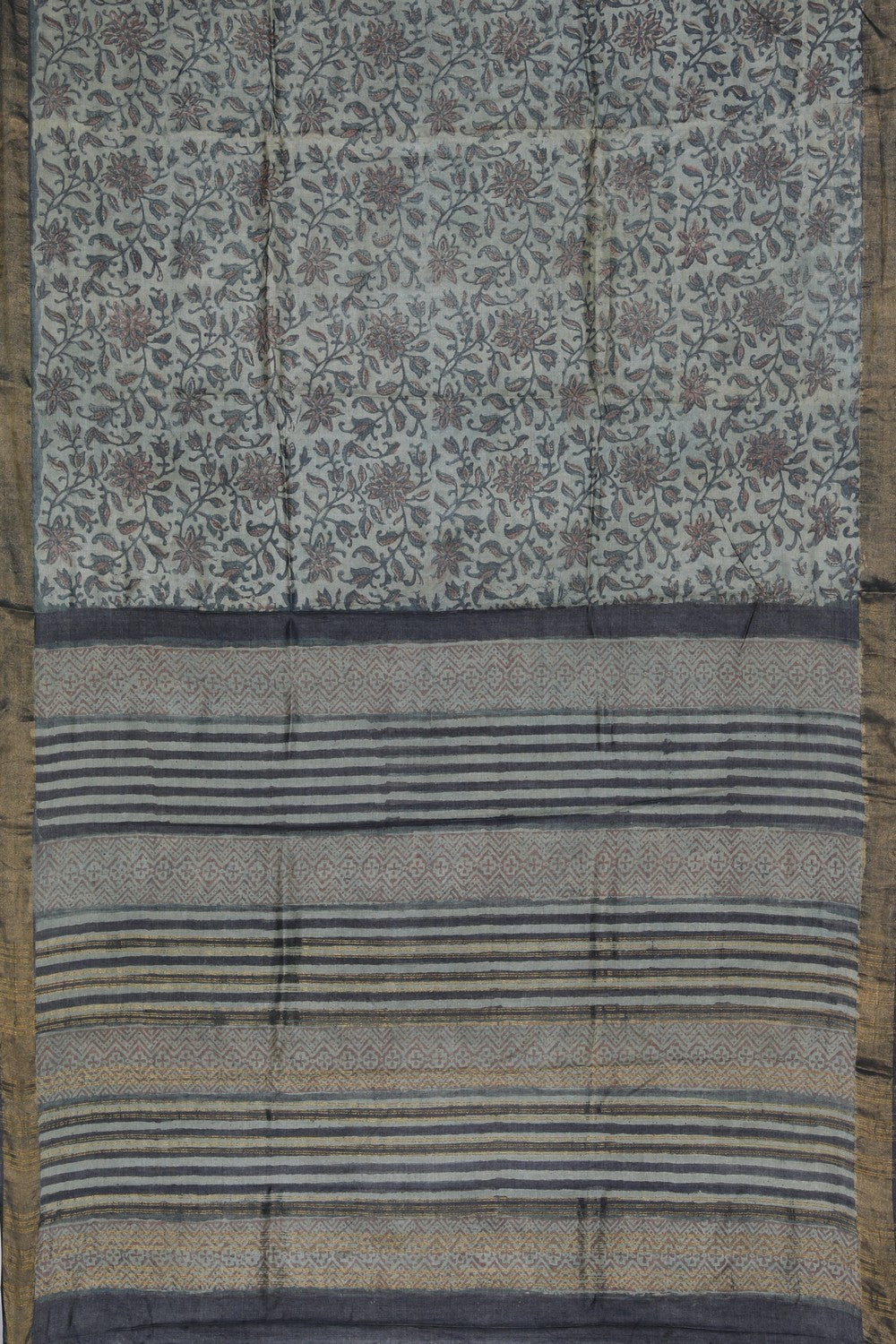 Image of Bagru Block Printed Saree