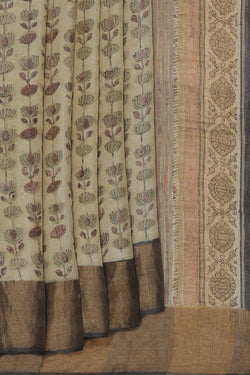 Image of Bagru Block Printed Saree