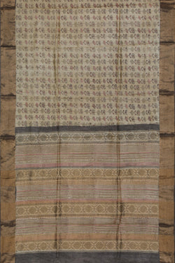 Image of Bagru Block Printed Saree