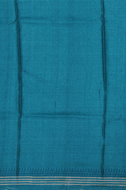 Image of Bhagalpur Tussar Silk Sky Blue Saree